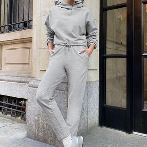 NEW ARITIZA GROUP BY BABATON deep grey pocketed track sweat pants size small